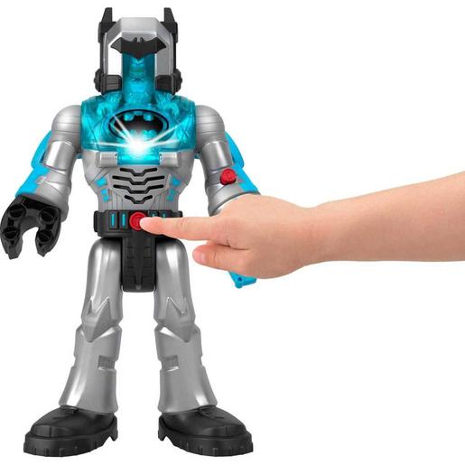 Imaginext - Batman - Exo traje robot Batman gris con luces, sonidos y accesorios ㅤ