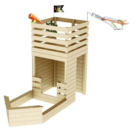 Torre infantil de madera Pirata