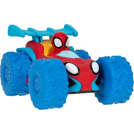 Marvel - Spidey - Vehículo motorizado trepa obstáculos ㅤ