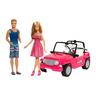 Barbie - Coche de Playa Barbie y Ken
