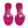Zapatos princesa corazón rosa 4-6 años