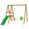 Parque juegos infantil de madera Milos con asiento para bebé