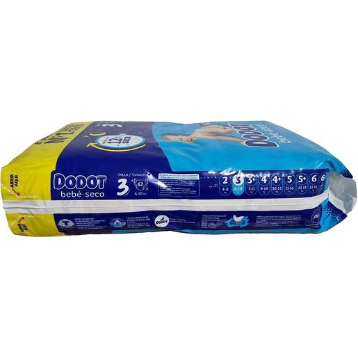 Dodot - Pañales súper absorbentes talla 3, 62 unidades