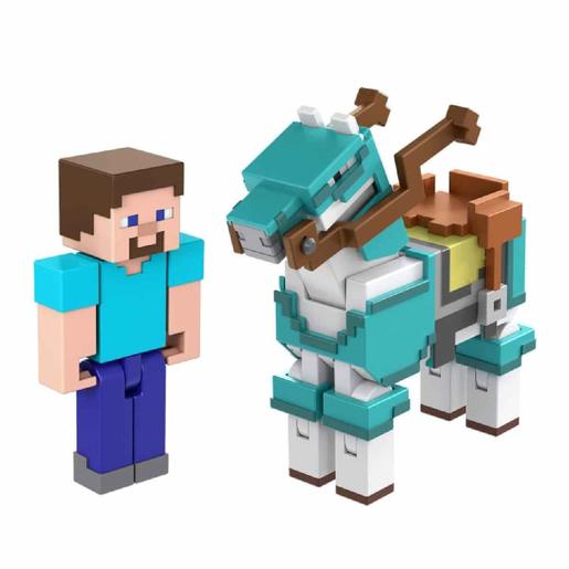 Minecraft - Steve y caballo con armadura
