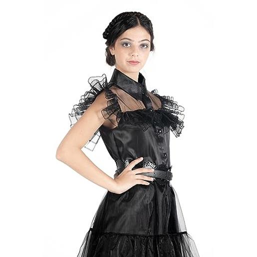Disfraz de baile Rave'N Dance estilo Wednesday Addams, color negro, talla S ㅤ