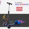 Homcom - Patinete scooter Azul con efectos de luz y sonido