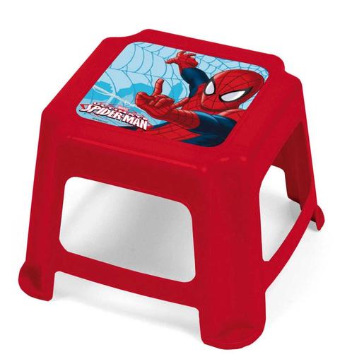 Marvel - Taburete de plástico infantil Spiderman 27x27x21cm ㅤ