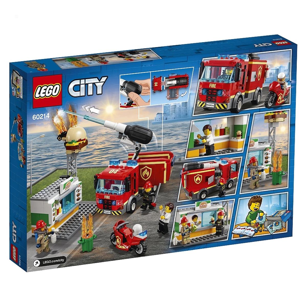 LEGO City - Rescate del Incendio en la Hamburguesería - 60214, Lego City