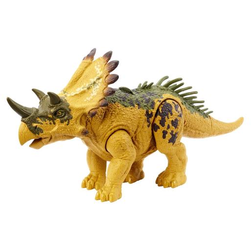 Mattel - Jurassic World - Figura articulada Regaliceratops Rugido Selvaje ㅤ
