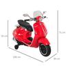 Homcom - Moto eléctrica infantil roja - Vespa Scooter