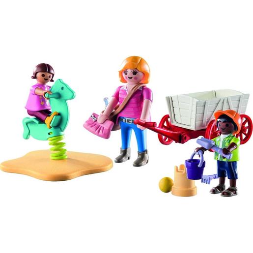 Playmobil - Pack inicial educadora con carrito Playmobil ㅤ