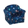 Homcom - Sillón sofá infantil azul universo