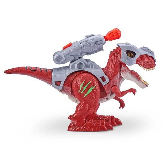 Dino Wars T-Rex electrónico con movimiento y lanzador ㅤ