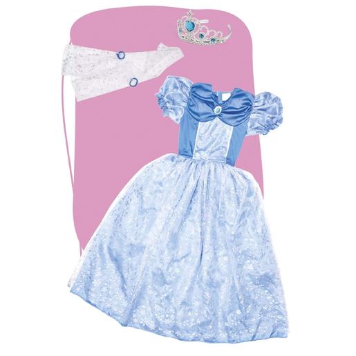 Miss Fashion - Vestido princesa azul 110 cm (3-5 años)