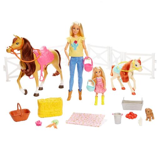 Barbie - Chelsea y Barbie con Caballos