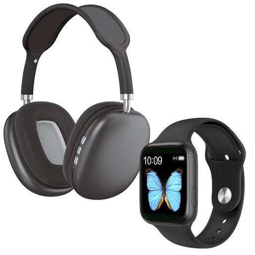Pack Smartwatch + Auriculares Negro