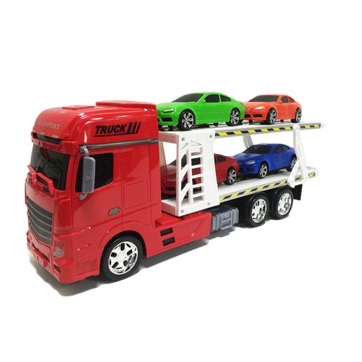 Camión Remolque de Transporte con Coches (varios colores)
