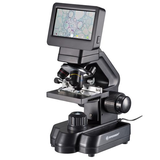 Microscopio Bresser de enseñanza con monitor LCD de pantalla táctil y conexión HDMI