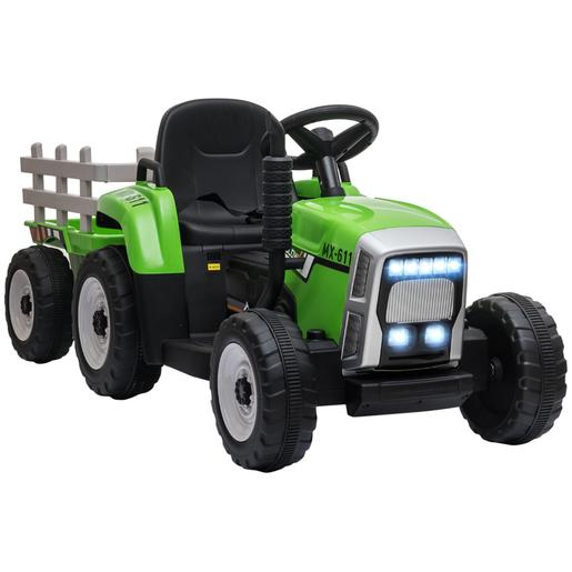 Homcom - Tractor elécrico Verde
