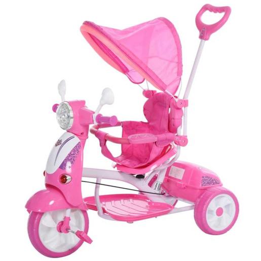 Homcom - Triciclo Plegable Infantil Rosa HomCom