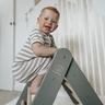 MeowBaby - Escalera de madera Montessori color gris escalada para niños