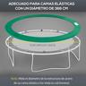 Homcom - Cobertura acolchoada de proteção para borda de trampolim de 366 cm Verde