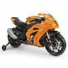 Injusa - Moto eléctrica infantil 12V con sonidos, goma en ruedas y estabilizadores, 6 km/h ㅤ