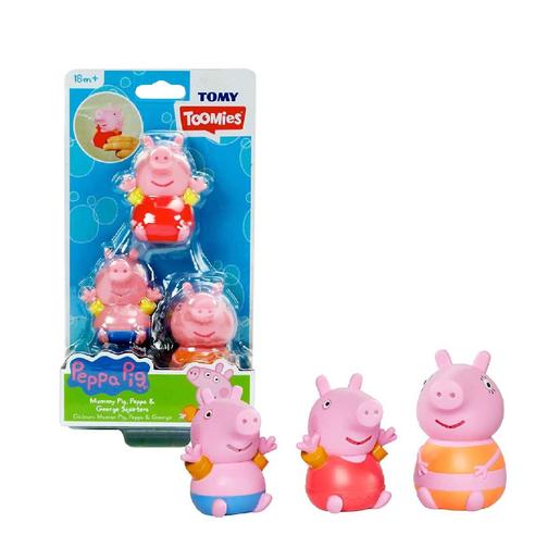 Peppa Pig - Familia Peppa Pig salpicar en el baño (varios modelos)