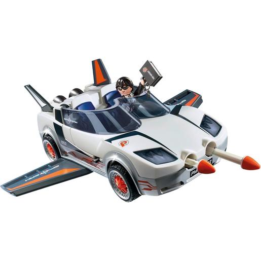 Playmobil - Juguete Playmobil Agente Secreto con Vehículo Veloz ㅤ