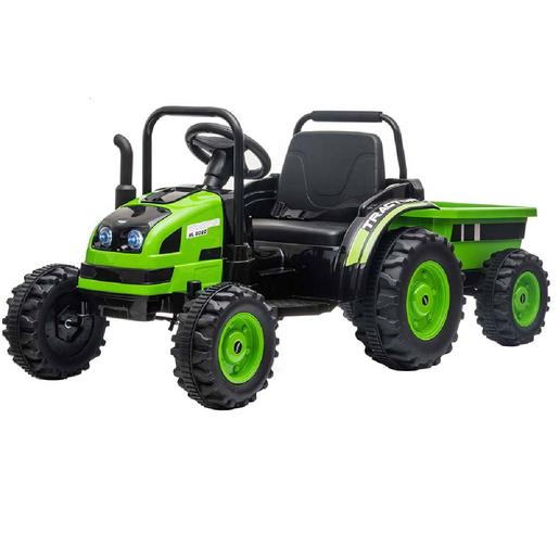 Tractor con batería verde