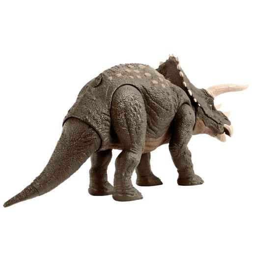 Jurassic World - Habitat Defender Triceratops Figura de Acción de Mundo Jurásico ㅤ