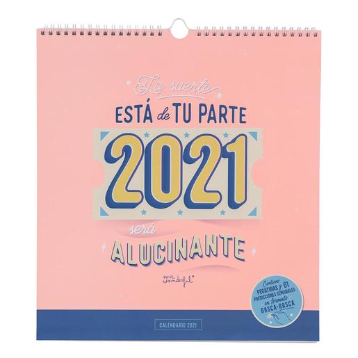 Mr. Wonderful - La suerte está de tu parte 2021 será alucinante - Calendario de pared 2021