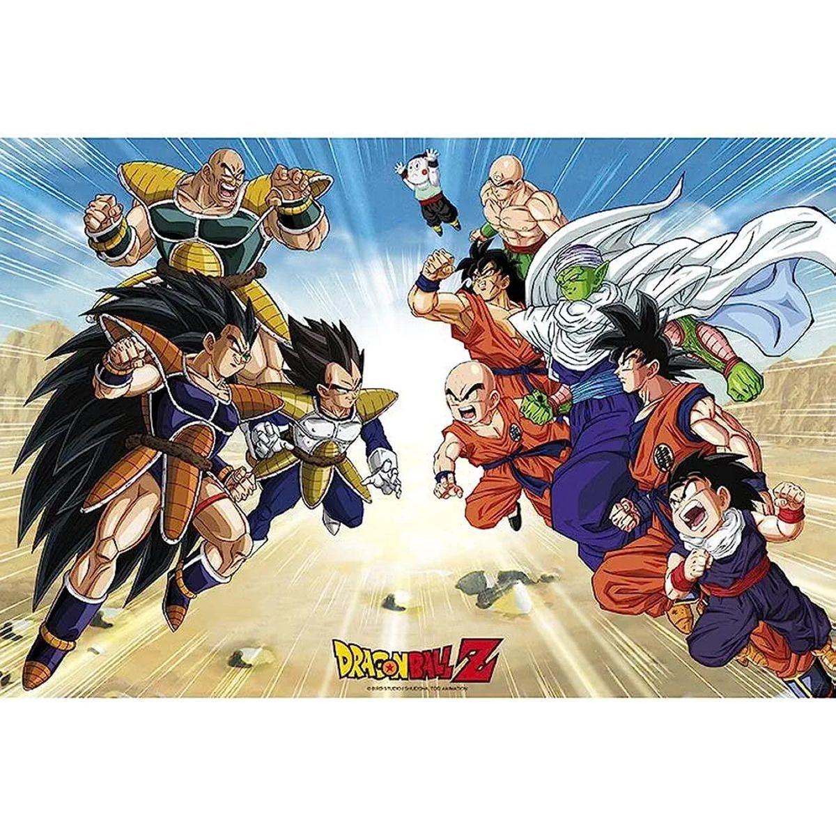 Dragon Ball - Póster Dragon Ball Saiyan vs Freezer 61 x 91 cm, Merchandising