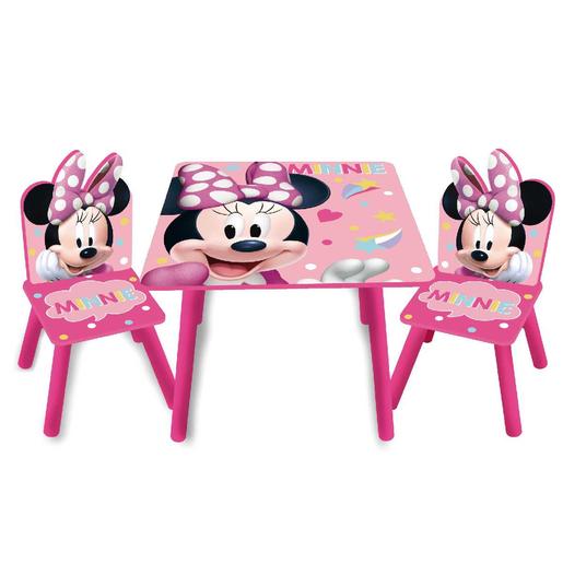 Minnie Mouse - Set de mesa y 2 sillas