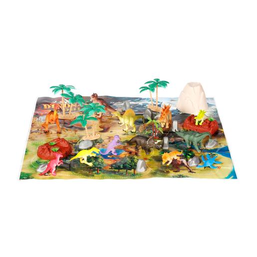 Playset Mundo de Dinosaurios 30 Piezas