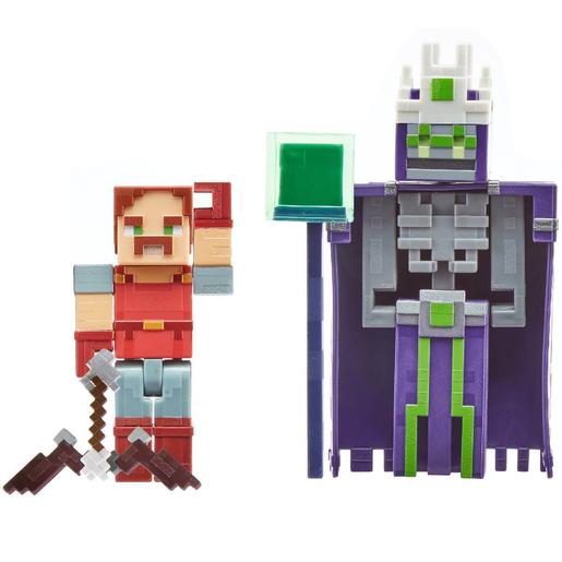 Minecraft - Pack 2 Figuras Comic Maker Dungeons (varios modelos)