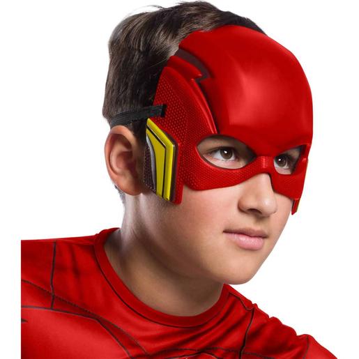 DC Cómics - Disfraz infantil Flash Deluxe, Jumpsuit musculoso y máscara ㅤ