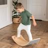 MeowBaby - Balance Board con fieltro para niños 80 x 30 cm gris