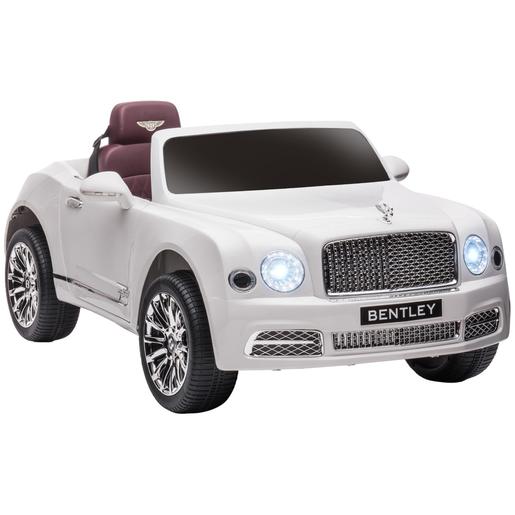 Homcom - Coche eléctrico Bentley Mulsanne blanco