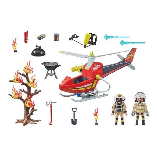 Playmobil - Helicóptero de Bomberos City Action ㅤ