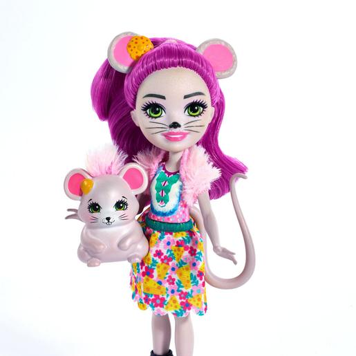 Enchantimals - Mayla Mouse y Fondue - Muñeca y Mascota