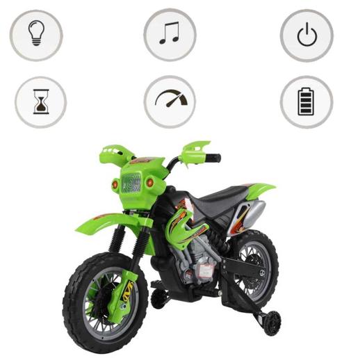 Homcom - Moto Eléctrica a Batería 6V Verde HomCom