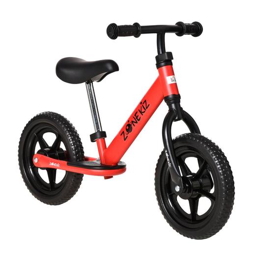 Homcom - Bicicleta de equilibrio regulable sin pedales roja