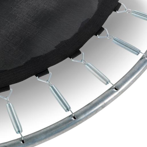 EXIT - Cama elástica redonda con acolchado negro 366 cm