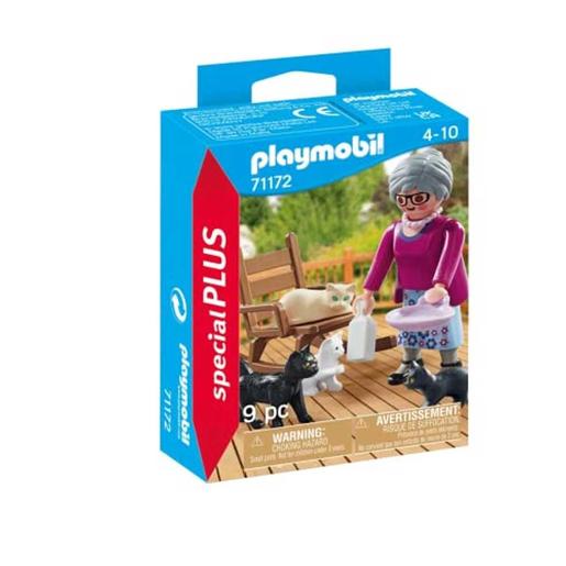 Playmobil - Abuela con gatos especial Playmobil ㅤ
