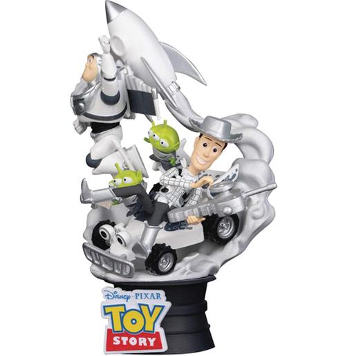 Toy Story - Figura Diorama Buzz, Woody y los Aliens 15 cm