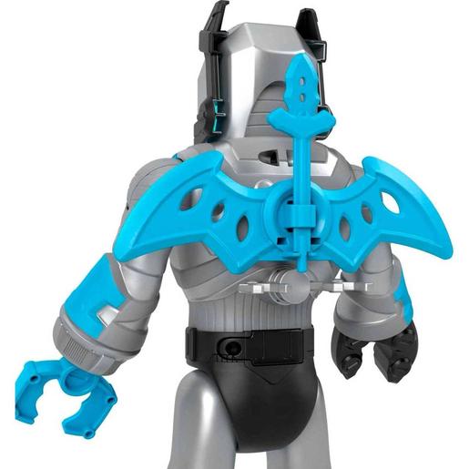 Imaginext - Batman - Exo traje robot Batman gris con luces, sonidos y accesorios ㅤ