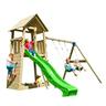 Parque juegos infantil de madera Belvedere XL con columpio doble