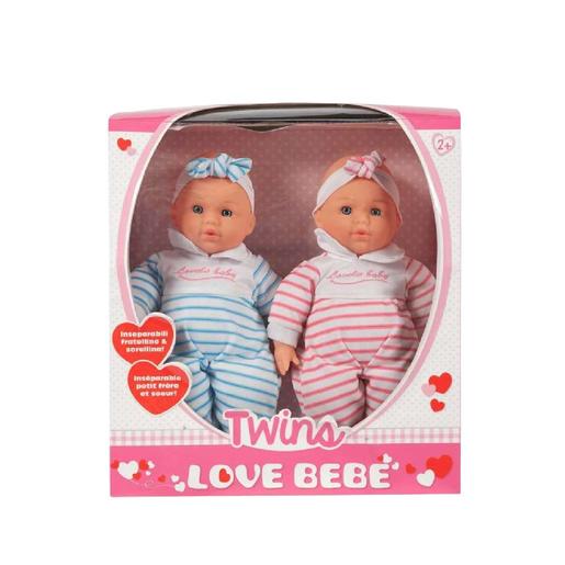 Love Bebe - Muñecos bebés gemelos 33 cm | Ym Muñecas Básicas Y Sets Hasta 15' | Toys"R"Us