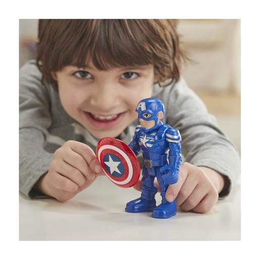 Marvel - Figura Capitán América Super Hero Adventures